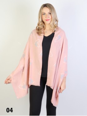 Fashion Heart Pattern Fashion Scarf
